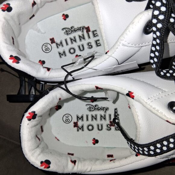 Disney Minnie Mouse Low Top Lace Up Sneakers Women's Size 8.5 NWT - Picture 8 of 11